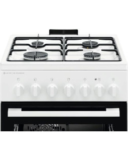 Gaasipliit electrolux, 4 x gaas, elektriahi, aurufunktsioon, 50 cm, valge-foto2