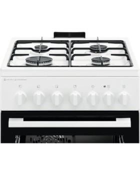 Gaasipliit electrolux, 4 x gaas, elektriahi, aurufunktsioon, 50 cm, valge-foto2