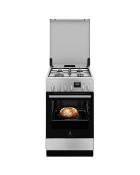 Gaasipliit electrolux, 50 cm, 4 x gaas, elektriahi, aurupuhastus, rv-teras