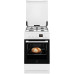 Gaasipliit electrolux, 50 cm, 4 x gaas, elektriahi, aurupuhastus, valge