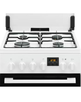Gaasipliit electrolux, 50 cm, 4 x gaas, elektriahi, aurupuhastus, valge-foto2