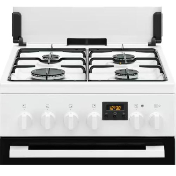 Gaasipliit electrolux, 50 cm, 4 x gaas, elektriahi, aurupuhastus, valge