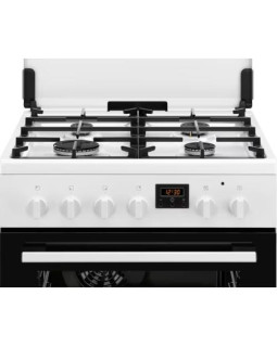 Gaasipliit electrolux, 60 cm, 4 x gaas, elektriahi, aurupuhastus, valge-foto2
