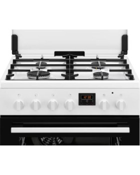 Gaasipliit electrolux, 60 cm, 4 x gaas, elektriahi, aurupuhastus, valge-foto2