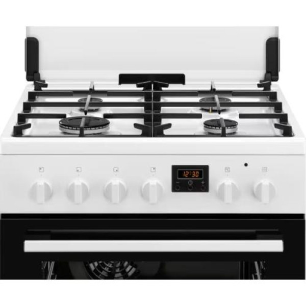 Gaasipliit electrolux, 60 cm, 4 x gaas, elektriahi, aurupuhastus, valge