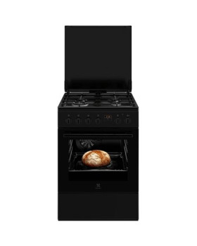 Gaasipliit electrolux, 60 cm, 4 x gaas, elektriahi, katalüüs, must