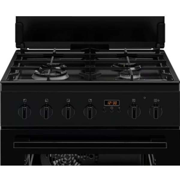 Gaasipliit electrolux, 60 cm, 4 x gaas, elektriahi, katalüüs, must