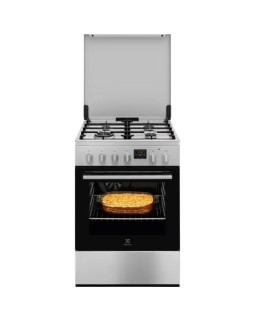 Gaasipliit electrolux, 60 cm, 4 x gaas, elektriahi, katalüüs, rv-teras