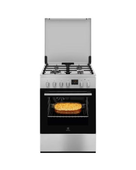 Gaasipliit electrolux, 60 cm, 4 x gaas, elektriahi, katalüüs, rv-teras