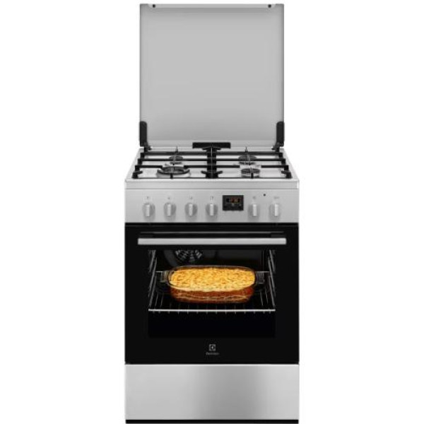 Gaasipliit electrolux, 60 cm, 4 x gaas, elektriahi, katalüüs, rv-teras Gaasipliit electrolux, 60 cm, 4 x gaas, elektriahi, katalüüs, rv-teras