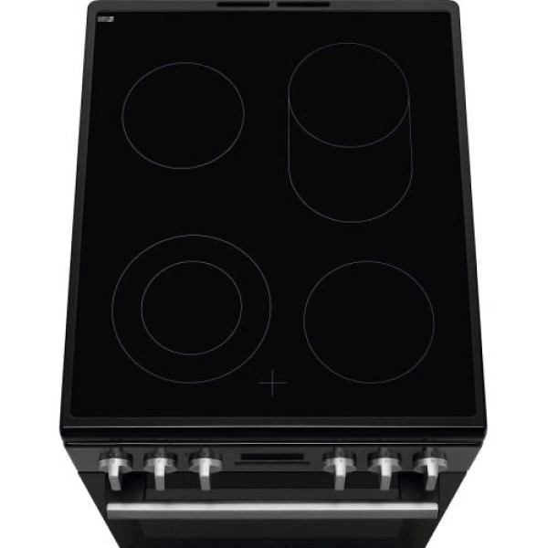 Elektripliit electrolux, 4x highlight, elektriahi, 50 cm, aurupuhastus, must