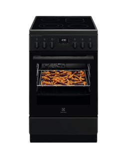 Elektripliit electrolux, 4 x highlight, elektriahi, katalüüs, steambake, 50 cm, must