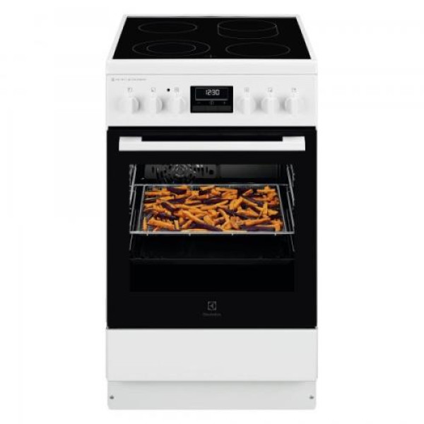 Elektripliit electrolux, 4x highlight, elektriahi, aurufunktsioon, 50 cm, katalüüspuhastus, valge