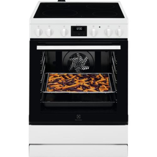 Elektripliit electrolux, 4x highlight, elektriahi, 60 cm, valge