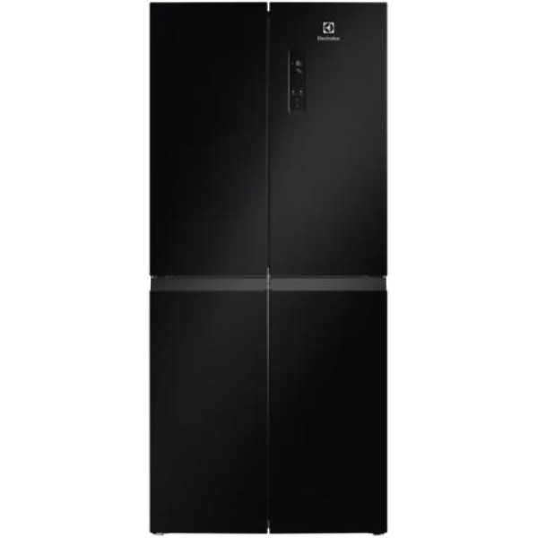 Külmik electrolux, side-by-side, 180 cm, 269/153 l, 38 db, puutetundlik, nofrost, must