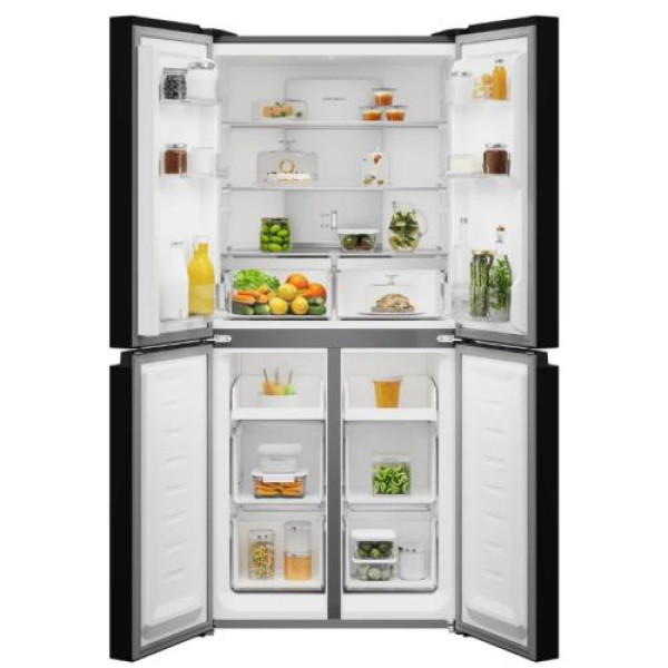 Külmik electrolux, side-by-side, 180 cm, 269/153 l, 38 db, puutetundlik, nofrost, must