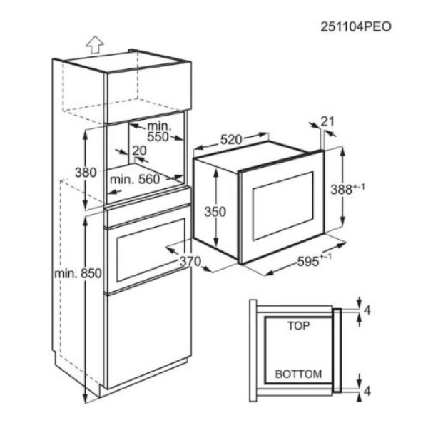 Mikrolaineahi electrolux, int, 1000/900 w, must