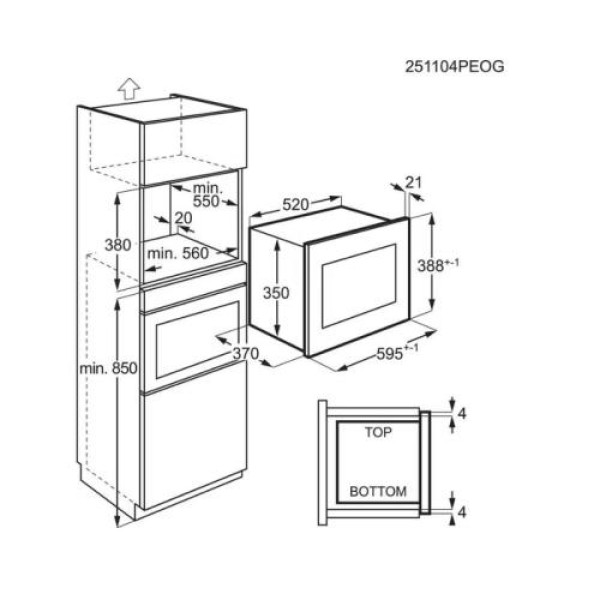 Mikrolaineahi electrolux, int, 1000/900 w, must/rv