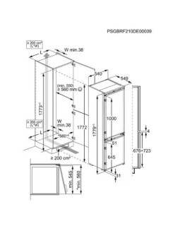Külmik electrolux 600, integreeritav, 177 cm, 198/73 l, lowfrost, elektrooniline juhtimine, valge-foto5
