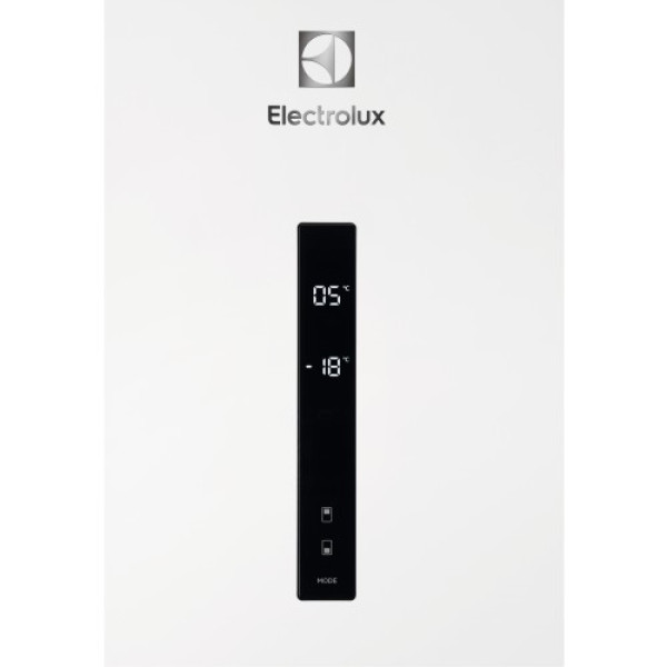 Külmik electrolux, 186 cm, 230/101 l, 38 db, elektrooniline juhtimine, valge Kodumasinad