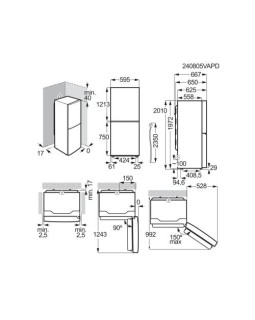 Külmik electrolux, 201 cm, 266/101 l, 38 db, elektrooniline juhtimine, noforst, rv-teras-foto5