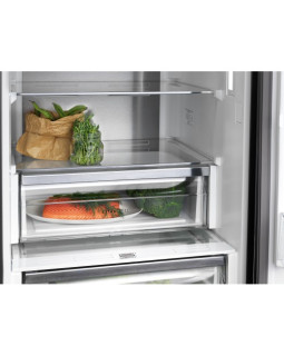 Külmik electrolux, 186 cm, 208/94 l, 45 db, elektrooniline juhtimine, noforst, must-foto3