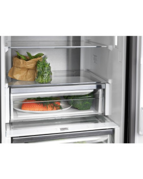 Külmik electrolux, 186 cm, 208/94 l, 45 db, elektrooniline juhtimine, noforst, must-foto3