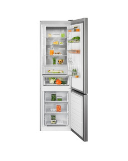 Külmik electrolux 800, 201 cm, 266/101 l, 38 db, elektrooniline juhtimine, noforst, valge klaas uksel-foto2