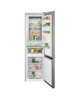 Külmik electrolux 800, 201 cm, 266/101 l, 38 db, elektrooniline juhtimine, noforst, valge klaas uksel-foto2