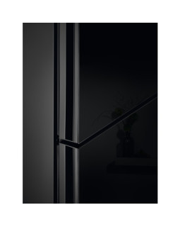 Külmik electrolux, 201 cm, 244/94 l, 38 db, elektrooniline juhtimine, noforst, must klaas uksel-foto2
