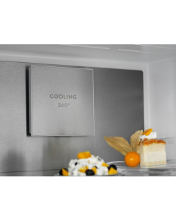 Külmik electrolux, 201 cm, 244/94 l, 38 db, elektrooniline juhtimine, noforst, must klaas uksel-foto5