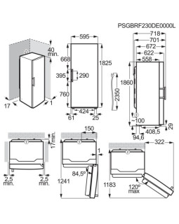 Jahekapp electrolux, 186 cm, 395 l, 40 db, puutejuhtimine, valge-foto4