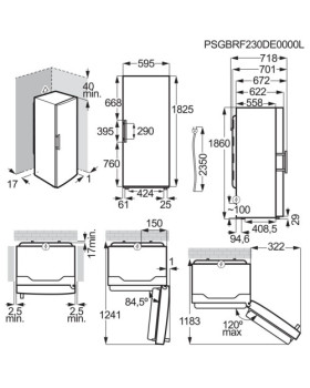 Jahekapp electrolux, 186 cm, 395 l, 40 db, puutejuhtimine, valge-foto4