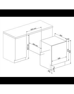 Pesumasin-kuivati smeg, integeeritav, 7/4 kg, 1400 p/min, valge-foto2
