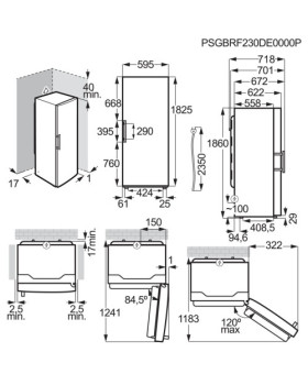 Sügavkülmik electrolux, 186 cm, 278 l, 39 db, elektrooniline juhtimine, nofrost, roostevaba teras-foto4