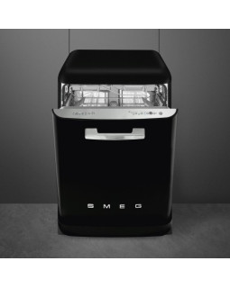 Nõudepesumasin smeg, 50-ndate stiil, 60 cm, 45 db, must-foto2