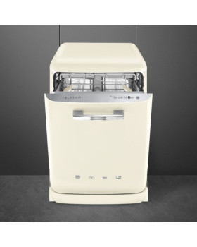 Nõudepesumasin smeg, 50-ndate stiil, 60 cm, 3 korvi, 45 db, kreem-foto2