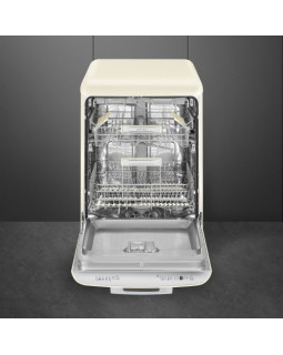 Nõudepesumasin smeg, 50-ndate stiil, 60 cm, 3 korvi, 45 db, kreem-foto3