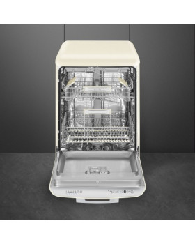 Nõudepesumasin smeg, 50-ndate stiil, 60 cm, 3 korvi, 45 db, kreem-foto3