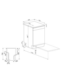 Nõudepesumasin smeg, vabaltseisev, 60 cm, b, 46 db, valge-foto2