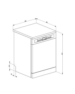 Nõudepesumasin smeg, vabaltseisev, 60 cm, b, 44 db, roostevaba teras-foto10
