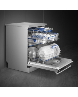 Nõudepesumasin smeg, vabaltseisev, 60 cm, b, 44 db, roostevaba teras-foto2