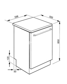 Nõudepesumasin smeg, vabaltseisev, 60 cm, b, 44 db, roostevaba teras-foto8