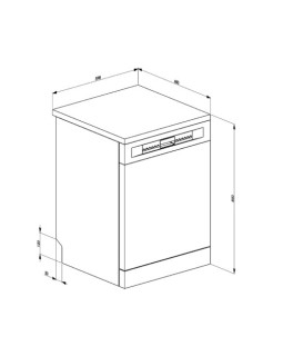 Nõudepesumasin smeg, vabaltseisev, 60 cm, b, 44 db, roostevaba teras-foto6
