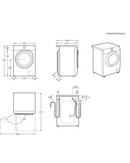 Pesumasin-kuivati aeg, 10/6 kg, 1600p/min, valge, soojuspump, invertermootor-foto2