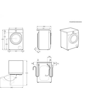 Pesumasin-kuivati aeg, 10/6 kg, 1600p/min, valge, soojuspump, invertermootor-foto2