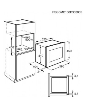 Mikrolaineahi aeg, int., 26 l, 800/900 w, must/rv teras-foto2