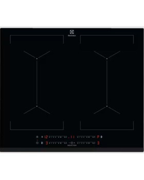 Pliidiplaat electrolux, 4 x induktsioon, 60 cm, must, faasitud esiserv
