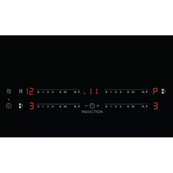 Pliidiplaat electrolux, 4 x induktsioon, 60 cm, must, faasitud esiserv