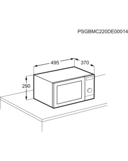 Mikrolaineahi aeg, eraldiseisev, 28 l, 900/1000 w, must-foto6
